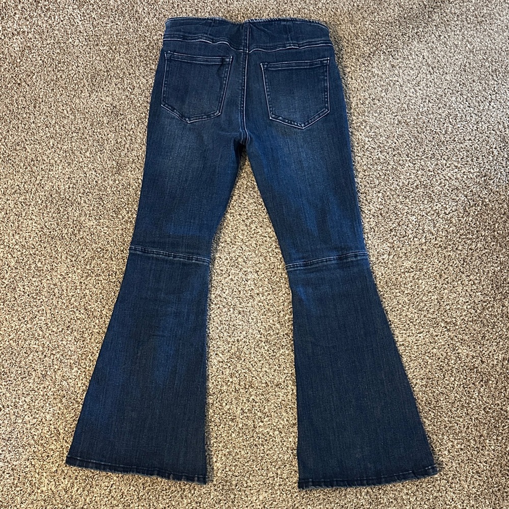 Chelsea & Violet Girls Dark Blue Bell Bottom Style Pull On Pants